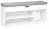 Jalatsikapp Modernhome, 3 riiulit, 104 x 30.5 x 49 cm, valge/hall