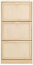 Jalatsikapp Sobuy FSR159-N, 60 x 24 x 118 cm, heledapruun/valge