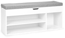Jalatsikapp Modernhome, 3 riiulit, 104 x 30.5 x 49 cm, valge/hall