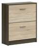 Kingakapp Black Red White Nepo Plus S435-SFB2K2-DNO/DSO, 70 x 27.5 x 84 cm, tume tamm/sonoma