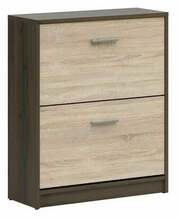 Kingakapp Black Red White Nepo Plus S435-SFB2K2-DNO/DSO, 70 x 27.5 x 84 cm, tume tamm/sonoma
