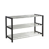 Jalatsiriiul Home4you Brody 23011, 3-korruseline, 80 x 31 x 50 cm, must/kroom