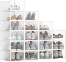 Kingakarpide komplekt Songmics LSP312W01, 12 tk, 33,2 x 23 x 14,5 cm, läbipaistev-pilvevalge