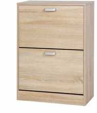 Jalatsikapp Vasagle LBC602H, puiduimitatsioon, 2 klappi