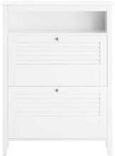 Jalanõudekapp Sobuy FSR152-W, 115 x 30 x 112 cm, valge