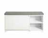 Jalatsikapp Sobuy FSR119-W, 90 x 24 x 46 cm, valge/hall