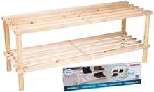 Jalatsiriiul Alpina, puit, 74 x 26 x 29,5 cm, pruun, 2 taset