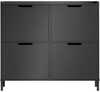 Kingakapp Sobuy, 100 x 19 x 90 cm, must