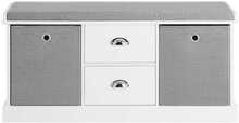 Jalatsipink Sobuy FSR66-HG, 100 x 35 x 49 cm, valge/hall