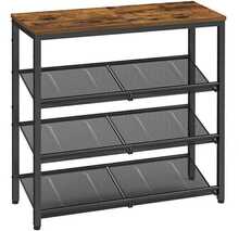 Kingariiul Vasagle LBS038B01, 4 taset, 30 x 75 x 73 cm, pruun-must