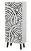 Kingakapp Kalune Design Vegas SB 946, 38 x 50 x 135 cm, valge/must