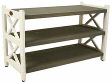 Jalatsiriiul Folkland Home Felix 2, 80 x 37 x 49 cm, valge/grafiit