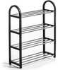 Jalatsiriiul Storage Solutions, 50 x 19 x 65 cm, hõbe/must