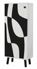 Kingakapp Kalune Design Vegas SB 960, 38 x 50 x 135 cm, valge/must