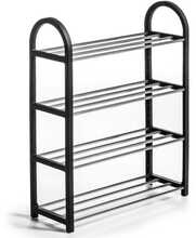 Jalatsiriiul Storage Solutions, 50 x 19 x 65 cm, hõbe/must