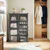 Kingariiul Songmics, 32 x 124 x 94 cm, must, 8 sektsiooni