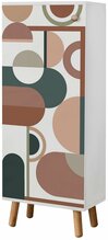Kingakapp Kalune Design Vegas B 942, 38 x 50 x 135 cm, pruun/valge