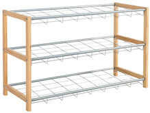 Jalatsiriiul Home4you Brody 23010, 80 x 31 x 50 cm, pruun/hõbe