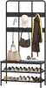Riidekapp Homcom 3-in-1, 91 x 36 x 180 cm, must