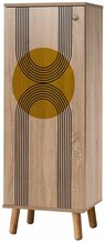 Kingakapp Kalune Design Vegas S 907, 38 x 50 x 135 cm, tamm/must