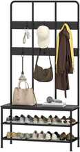 Riidekapp Homcom 3-in-1, 91 x 36 x 180 cm, must