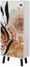 Kingakapp Kalune Design Vegas SB 968, 50 x 38 x 135 cm, valge/must