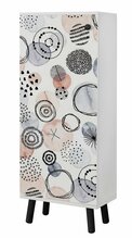 Kingakapp Kalune Design Vegas SB 944, 38 x 50 x 135 cm, valge/must/mitmevärviline