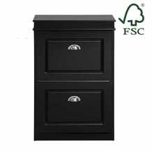 Jalanõudekapp Sobuy FSR78-SCH, 53 x 24 x 82 cm, must