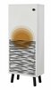 Kingakapp Kalune Design Vegas SB 945, 38 x 50 x 135 cm, valge/must