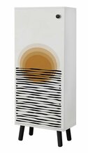 Kingakapp Kalune Design Vegas SB 945, 38 x 50 x 135 cm, valge/must