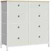 Elutoa kapp Songmics, 30 x 80 x 81,5 cm, kreemjas valge/tamme värv