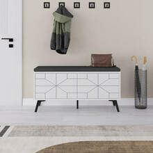 Kingakapp Hanah Home Dune, valge, 100 prots. melamiiniga kaetud puitlaastplaat