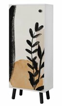 Kingakapp Kalune Design Vegas SB 967, 38 x 50 x 135 cm, valge/must