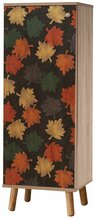 Kingakapp Kalune Design Vegas S 927, 38 x 50 x 135 cm, must/punane/sonoma tamm