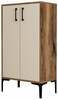 Kingakapp Kalune Design Prag 845HCT4110, 35 x 60 x 111 cm, pruun/valge