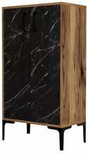 Kingakapp Kalune Design Prag 845HCT4112, 35 x 60 x 111 cm, pruun/valge/must