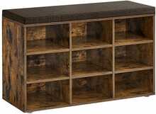 Jalatsipink Vasagle, 30,3 x 78,5 x 48 cm, vintagepruun