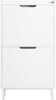 Kingakapp Sobuy FSR151-W, 80 x 25 x 108 cm, valge/hõbedane