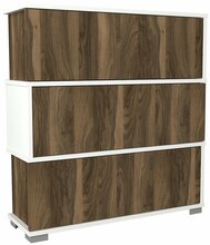 Kingakapp Kalune Design Napolyon, 90 x 30 x 93 cm, valge/pähkel