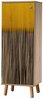 Kingakapp Kalune Design Vegas S 931, 38 x 50 x 135 cm, tamm/kollane