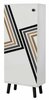 Kingakapp Kalune Design Vegas SB 961, 38 x 50 x 135 cm, valge/must