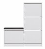 Kingakapp Kalune Design Dude, 26 x 105 x 118.5 cm, valge