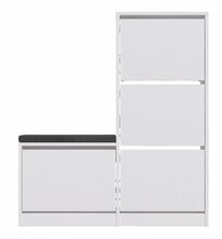 Kingakapp Kalune Design Dude, 26 x 105 x 118.5 cm, valge