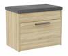 Jalatsikapp Top E Shop Parma Mini, 35 x 60 x 49 cm, tamm/hall/helepruun