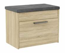 Jalatsikapp Top E Shop Parma Mini, 35 x 60 x 49 cm, tamm/hall/helepruun