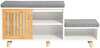 Jalatsipink Sobuy FSR125-WN, 98 x 37 x 49 cm, hall/hõbedane