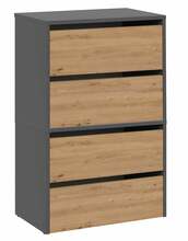 Kingakapp Modo X2, 36 x 60 x 88 cm, antratsiit/tamm