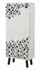 Kingakapp Kalune Design Vegas SB 958, 38 x 50 x 135 cm, valge/must