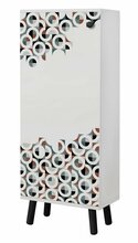 Kingakapp Kalune Design Vegas SB 958, 38 x 50 x 135 cm, valge/must