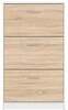 Kingakapp Black Red White Nepo Plus SFB3K, 70 x 17.5 x 120 cm, valge/tamm